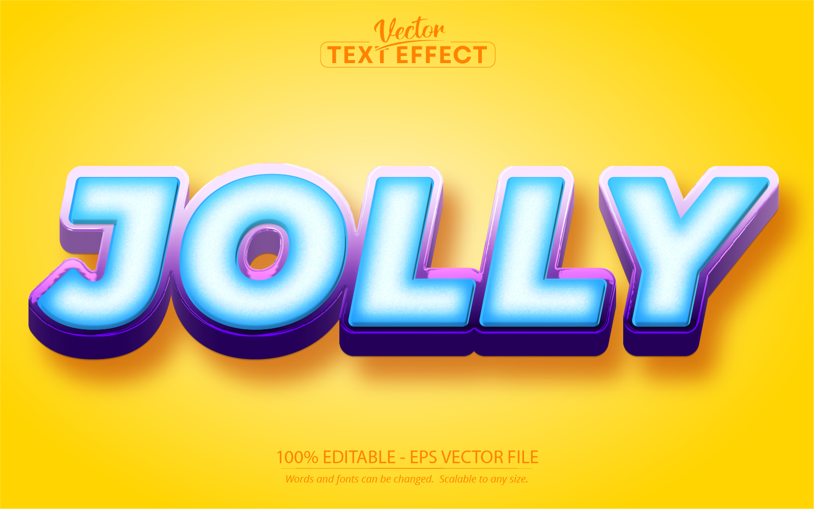 Jolly - Editable Text Effect, Cartoon Text Style, Graphics Illustration