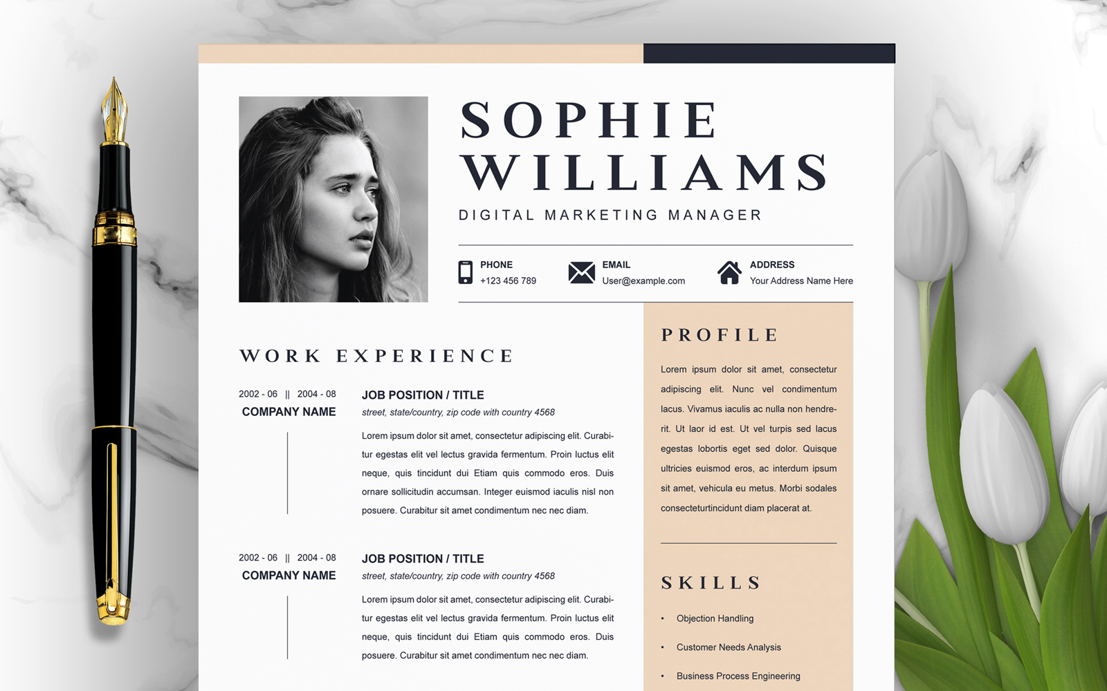 Sophie Williams / CV Template