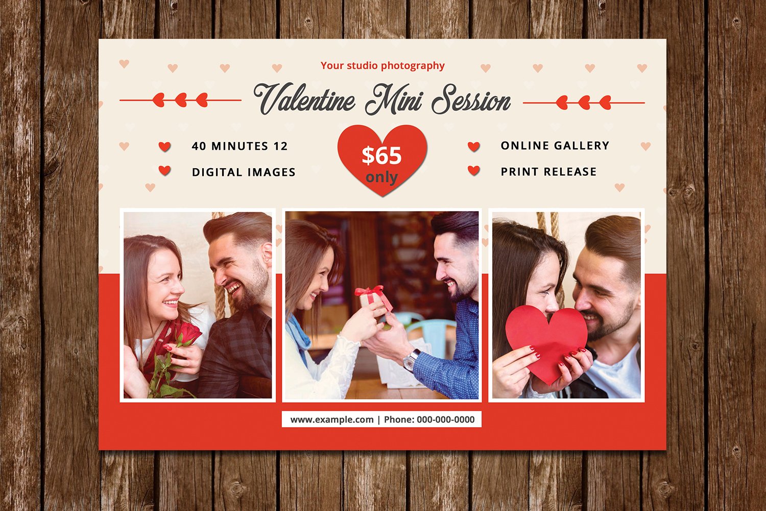 Valentines Day Mini Session Corporate Identity Template