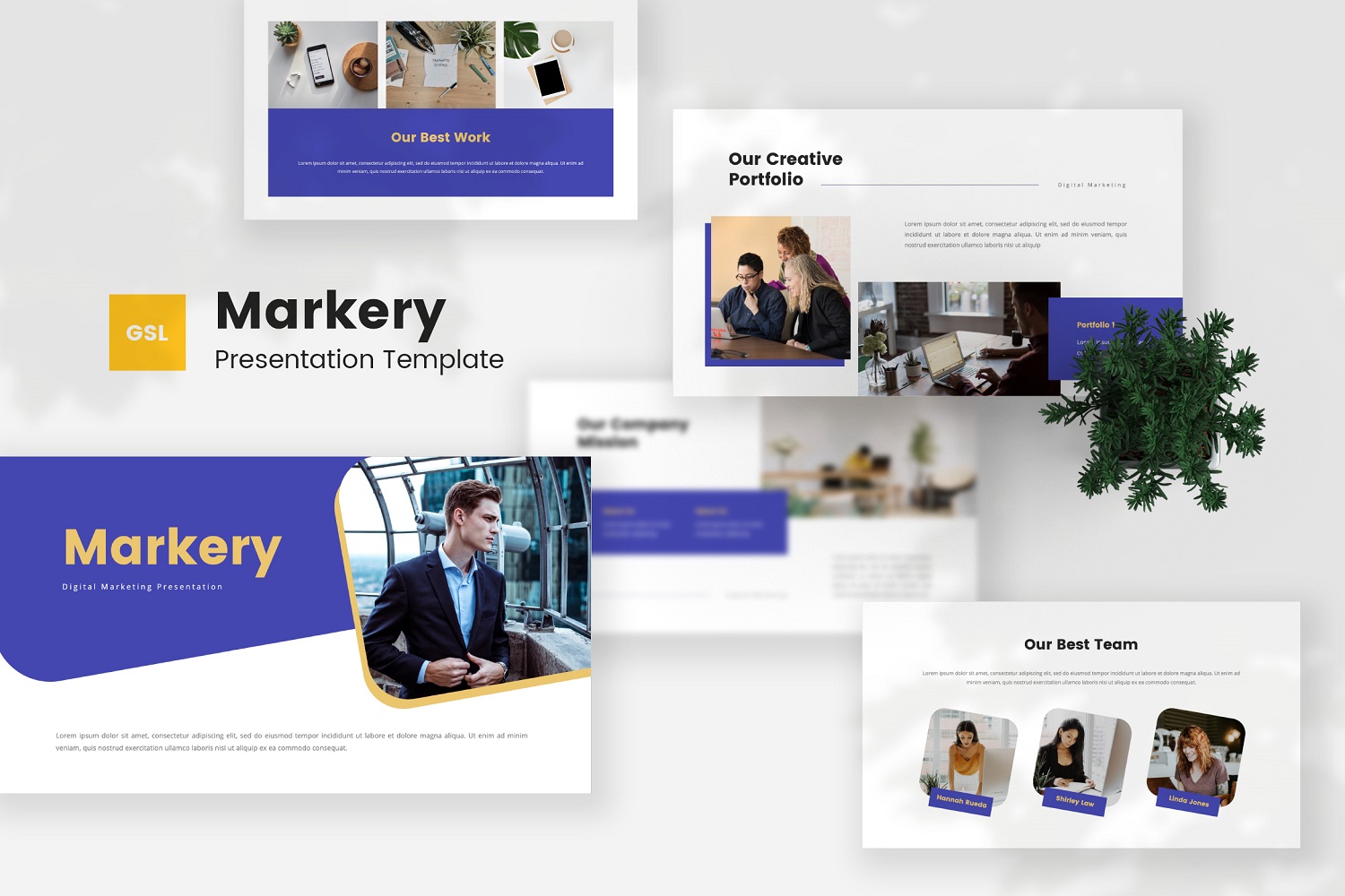 Markery — Digital Marketing Google Slides Template