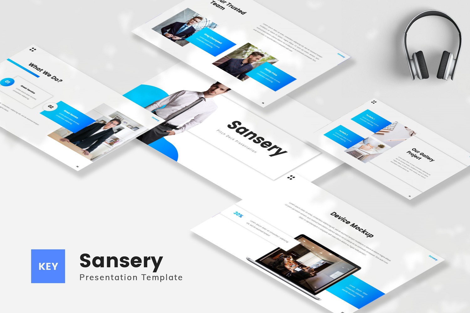 Sansery — Pitch Deck Keynote Template