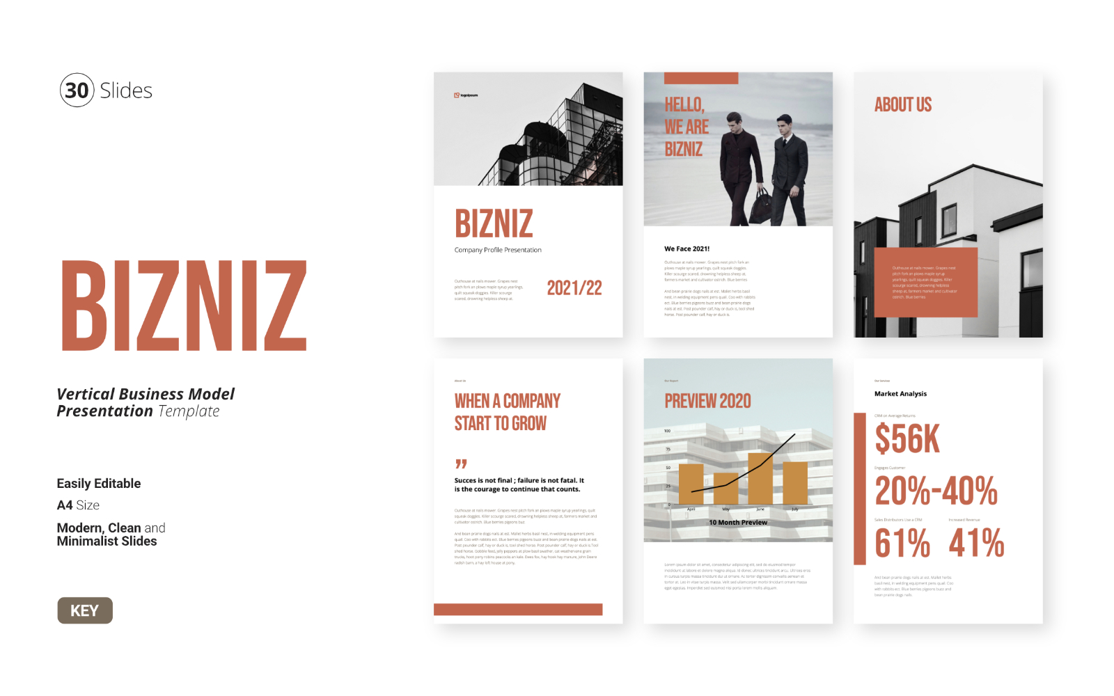 Bizniz - Vertical Business Keynote Presentation