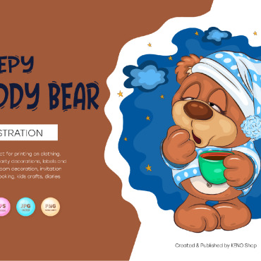 Bear Cartoon Vectors Templates 223004