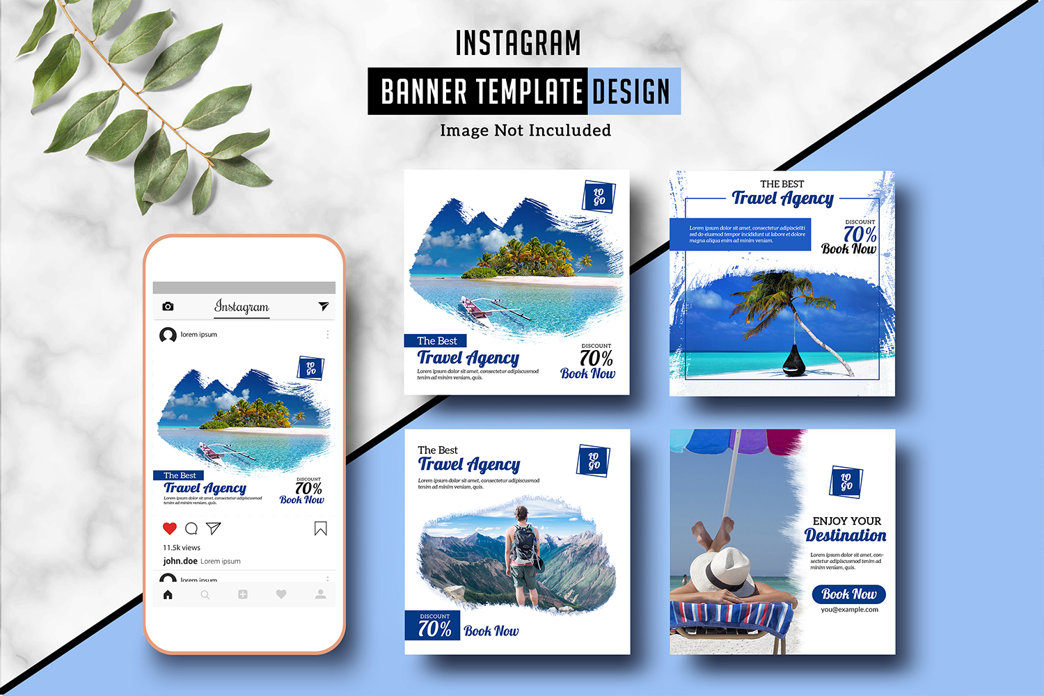 Travel Agency Instagram Banner Social Media