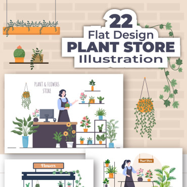 Flower Plant Illustrations Templates 223132