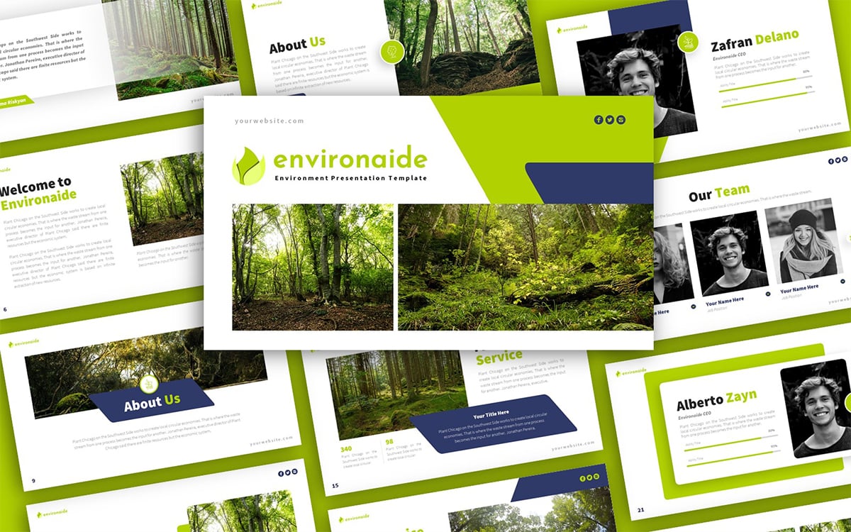 Environaide - Environment Multipurpose PowerPoint Presentation Template