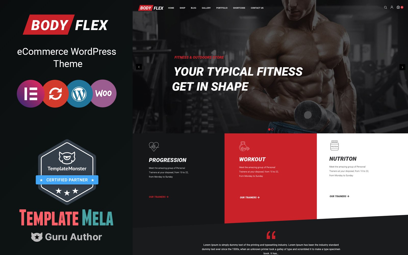 Body Flex - Gym and Fitness WooCommerce Theme