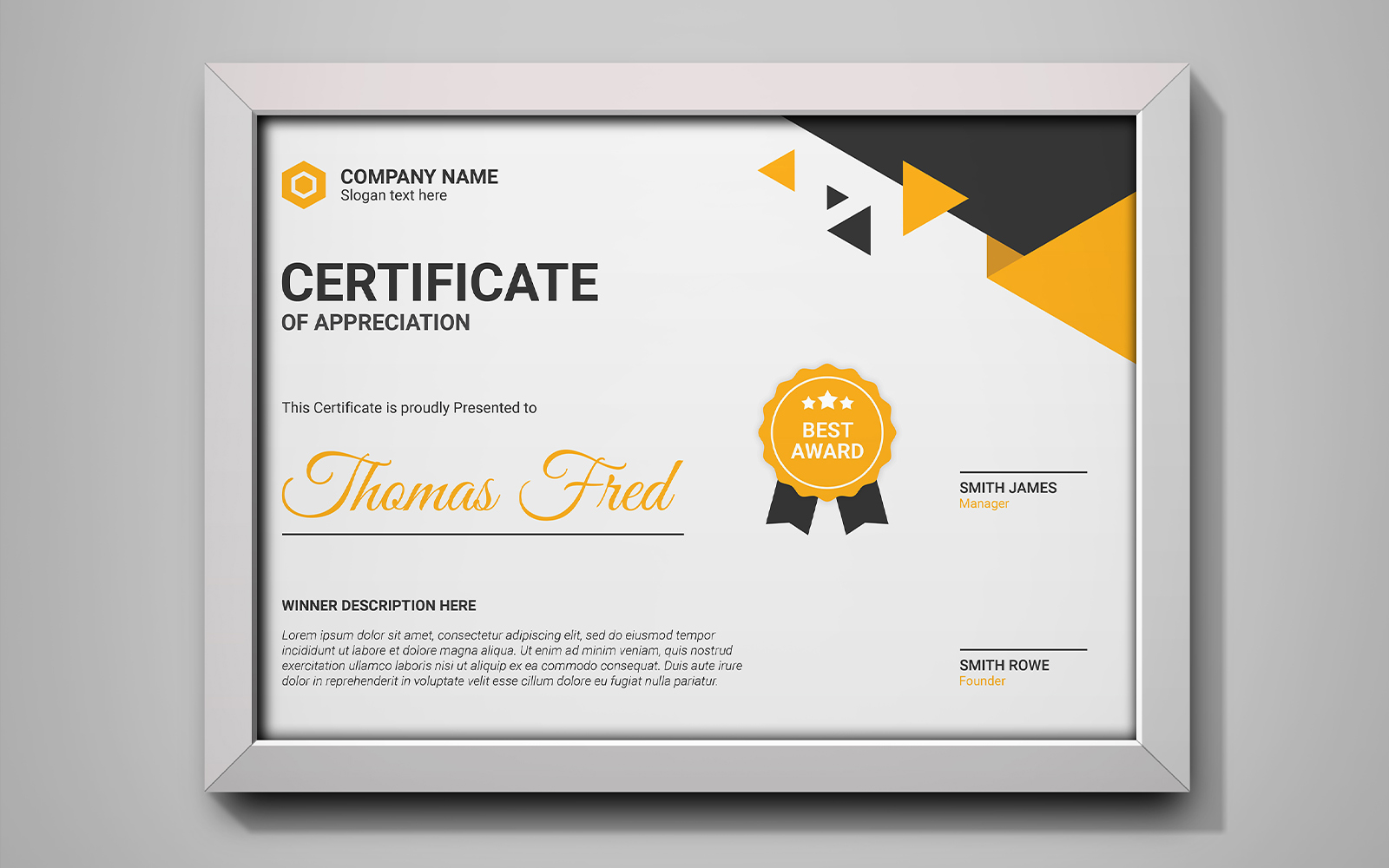 Modern Certificate Templates