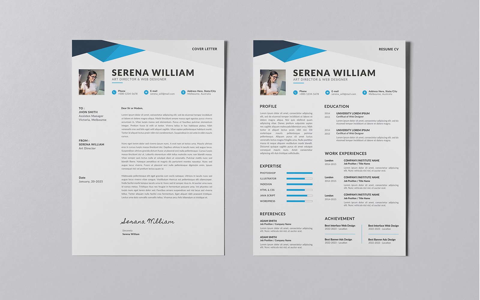 Modern Resume Curriculum Vitae CV