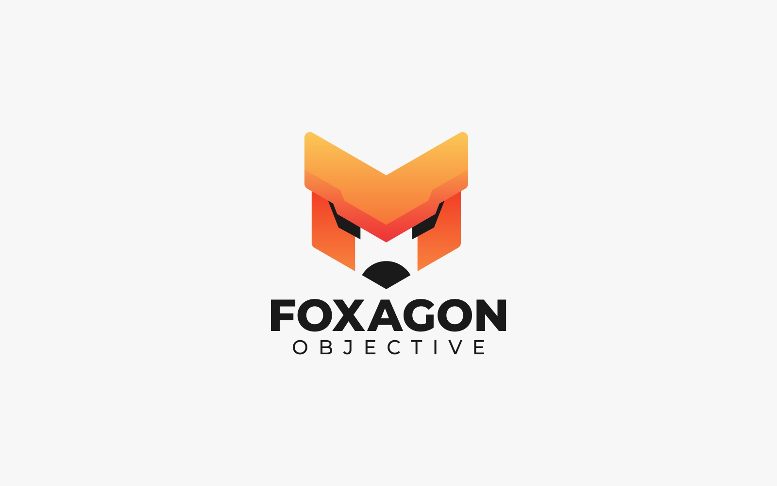 Fox Hexagon Gradient Logo