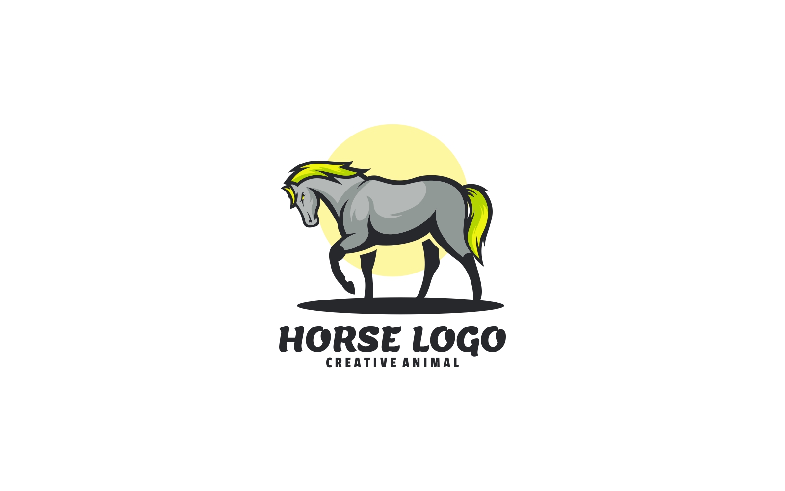 Vector Horse Simple Mascot Logo