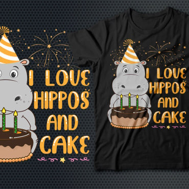 Loves Hippos T-shirts 223864