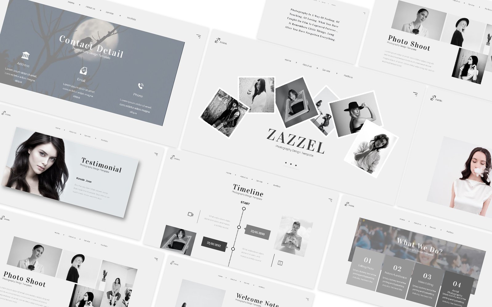 Zazzel Photography Powerpoint Template