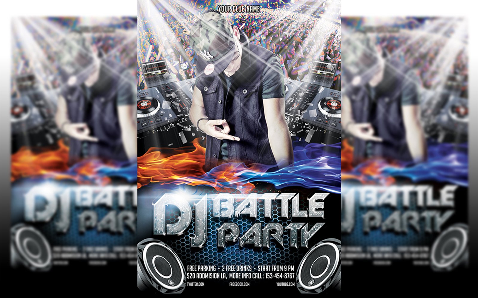 DJ Battle Party Flyer Template