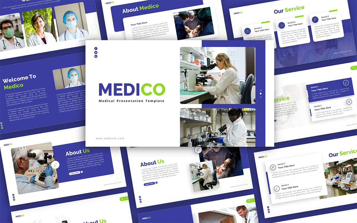 Medico Medical Multipurpose PowerPoint Presentation Template