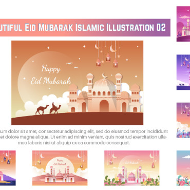 Happy Eid Illustrations Templates 224151