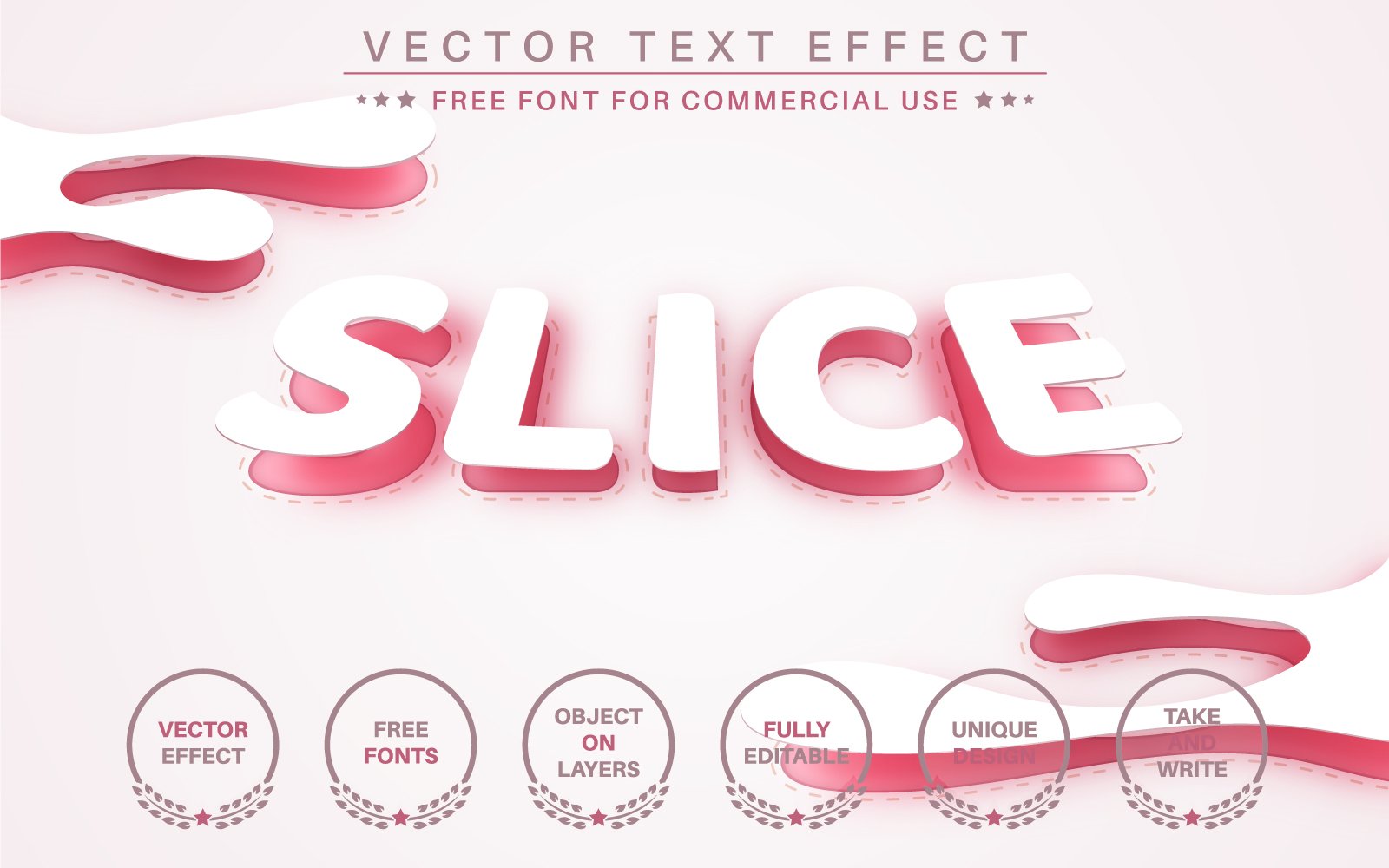 Slice Arc - Editable Text Effect, Font Style, Graphics Illustration
