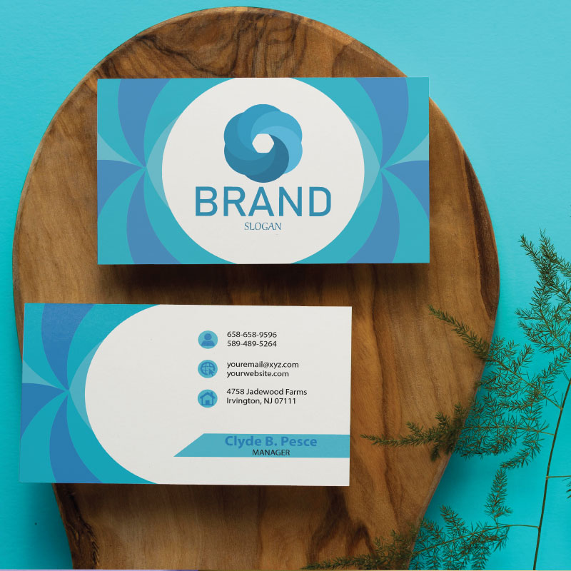 Creative Blue Color Business Card