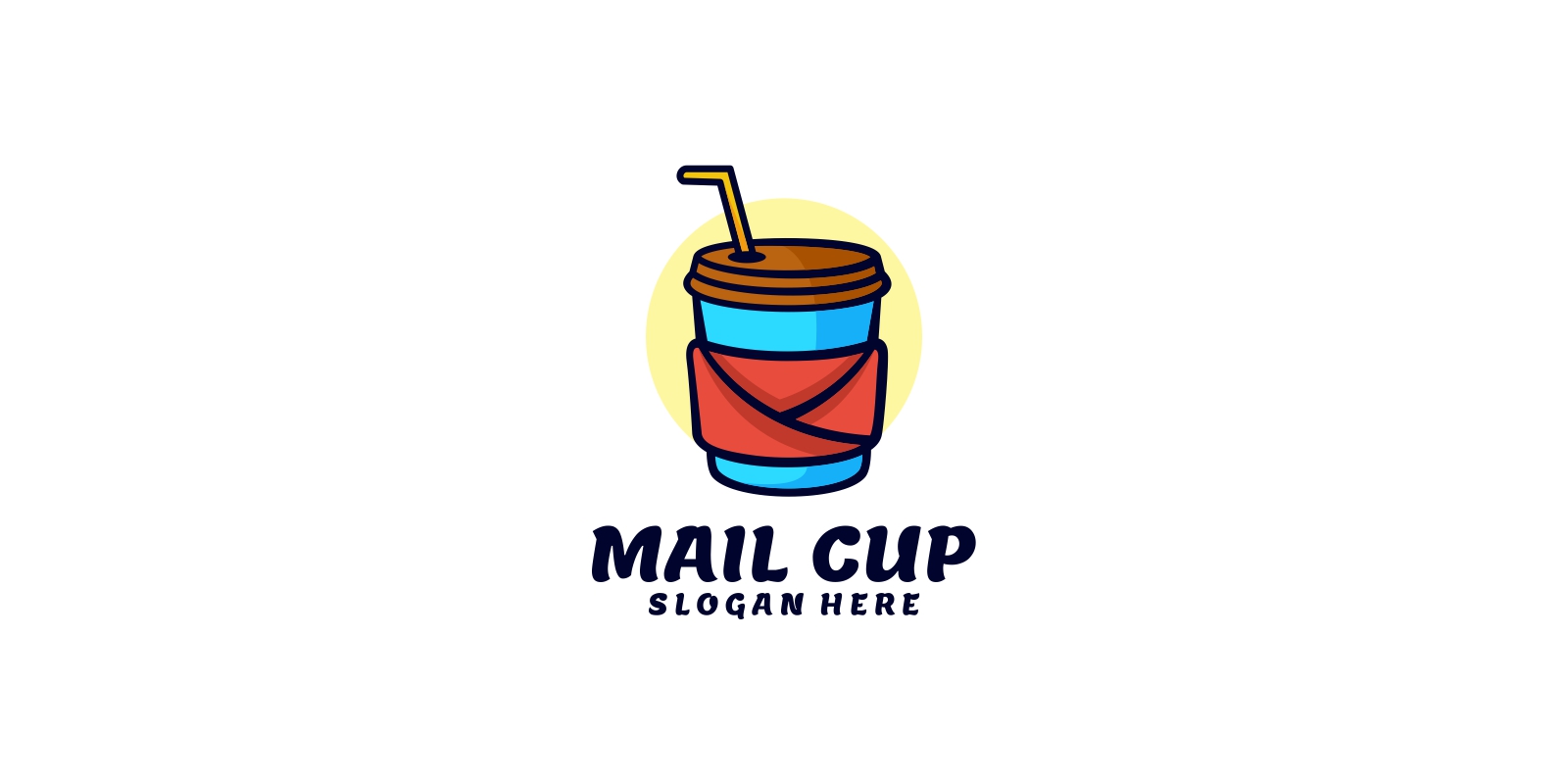 Mail Cup Simple Logo Style