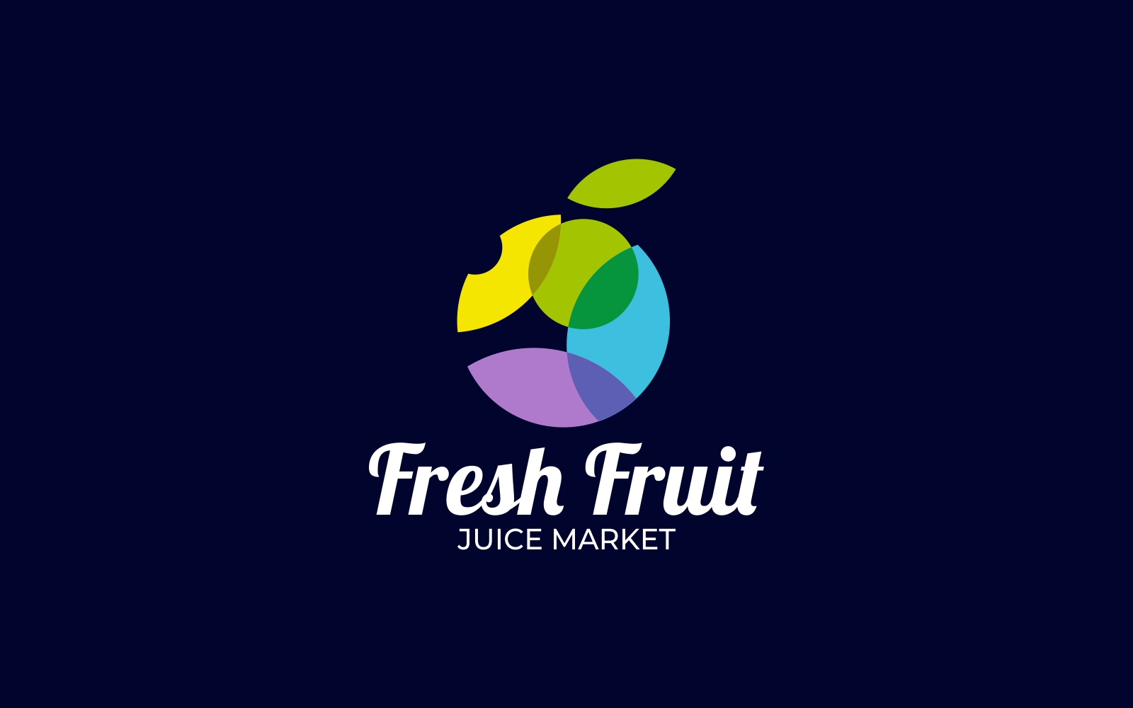 Fresh Fruit Colorful Logo Style