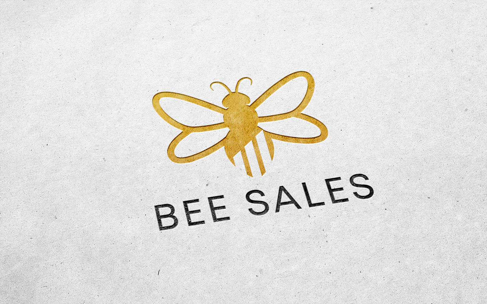 Bee Sales Logo Design, Bee Logo Design