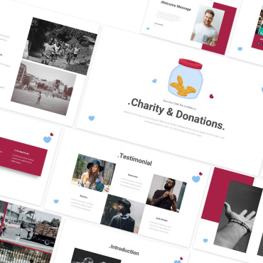 Charity Cheerful Google Slides 224523