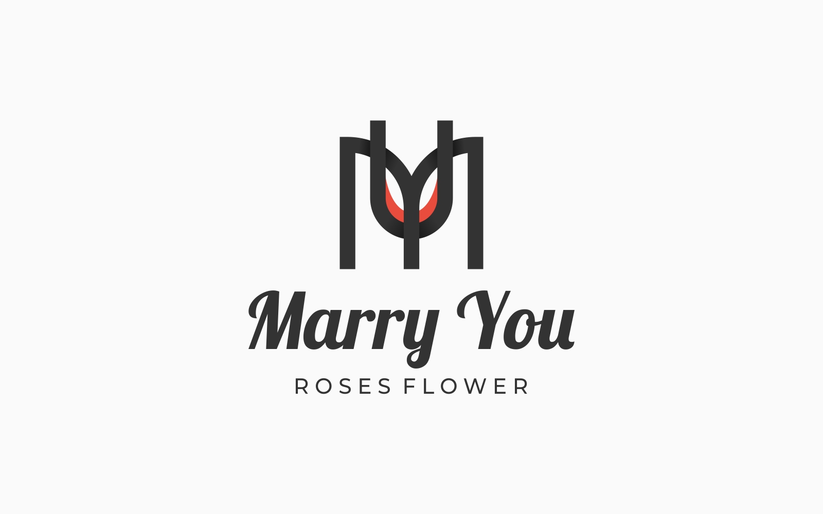 Letter Rose Simple Logo Style