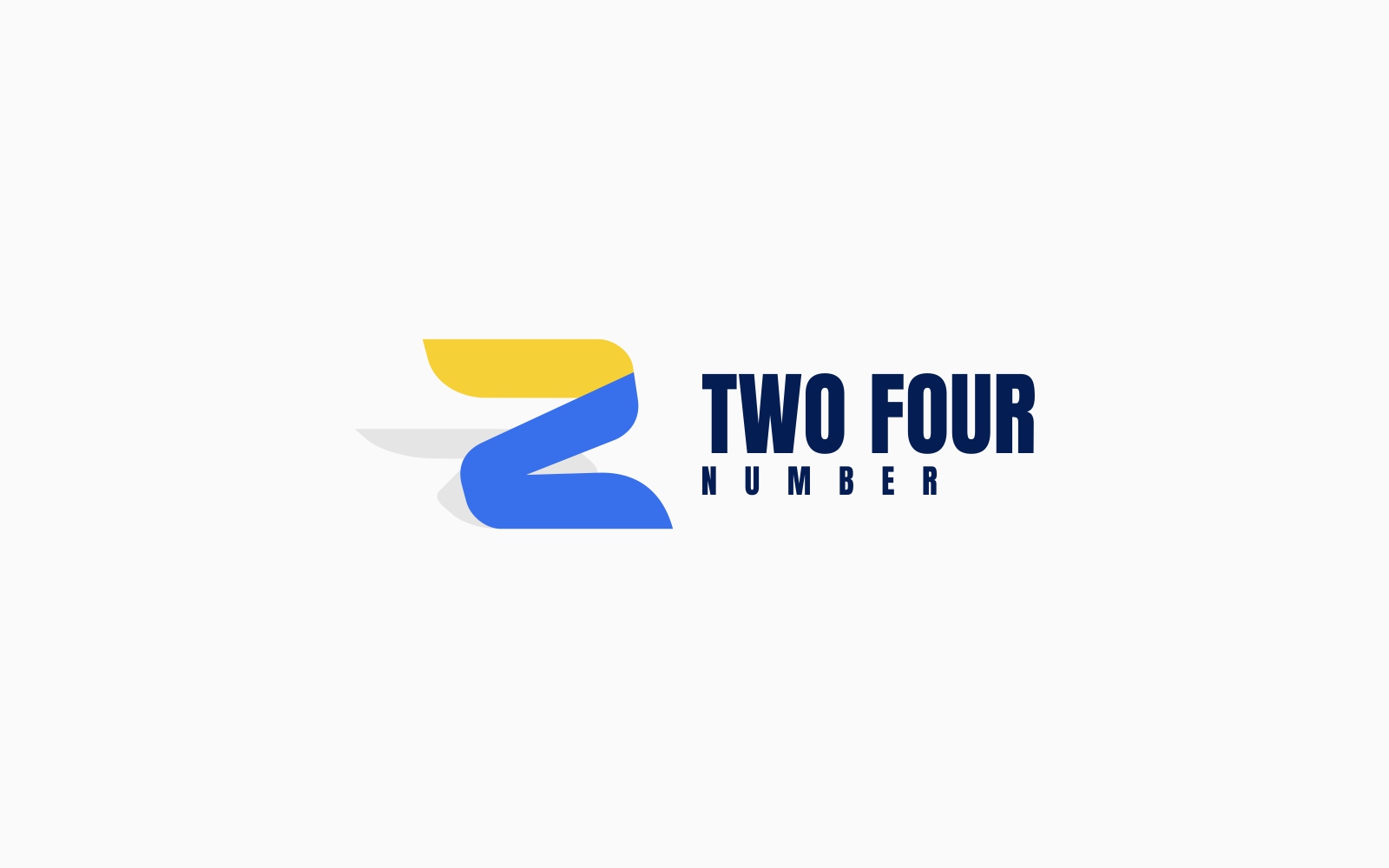 Two Number Color Logo Style