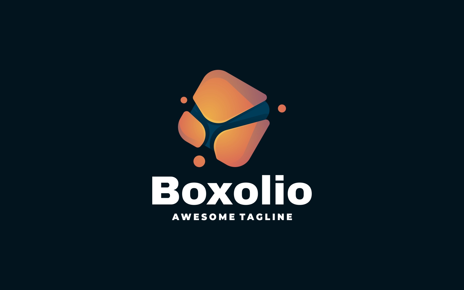 Box Gradient Logo Template