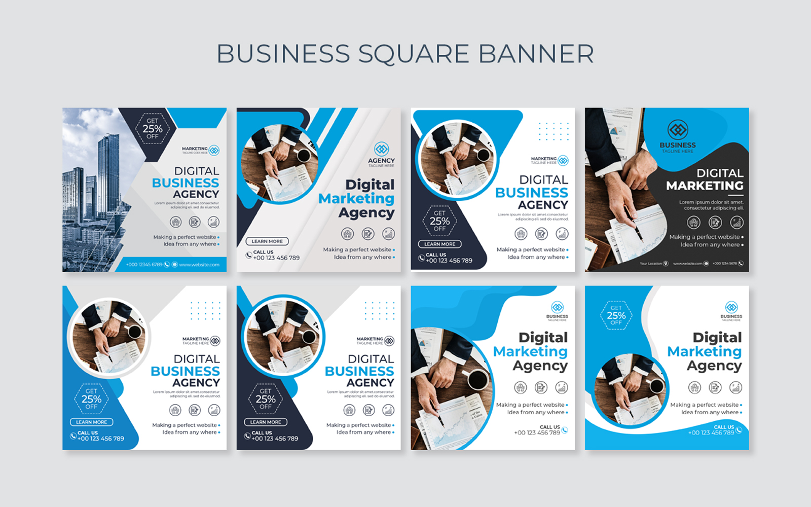 Social Media Post Banner Template Design