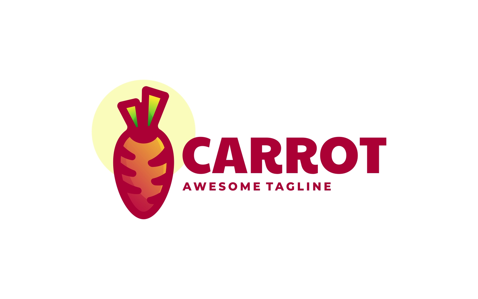 Carrot Gradient Logo Style