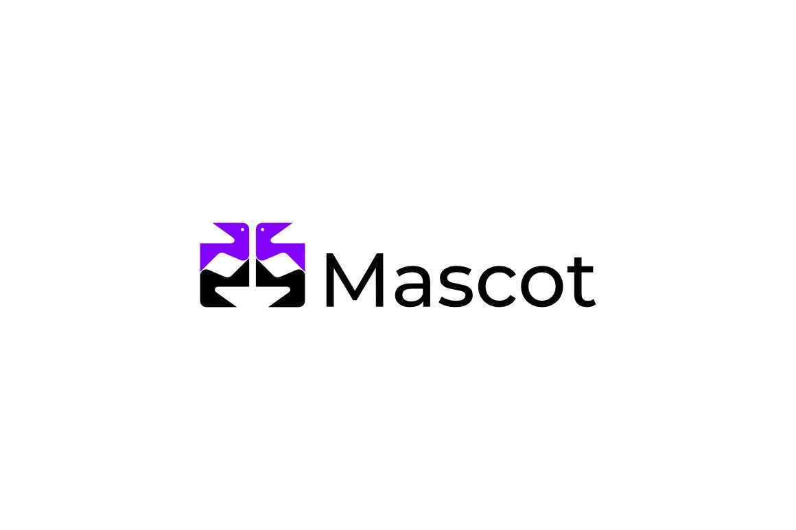 Mask Bird Mascot Unique Logo