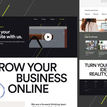 Greenminimalcleanmoderndarkmultipurposeone Pagecontact Website Templates 224883