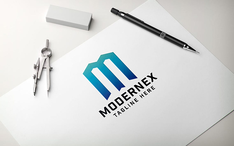 Modernex Letter M Pro Logo