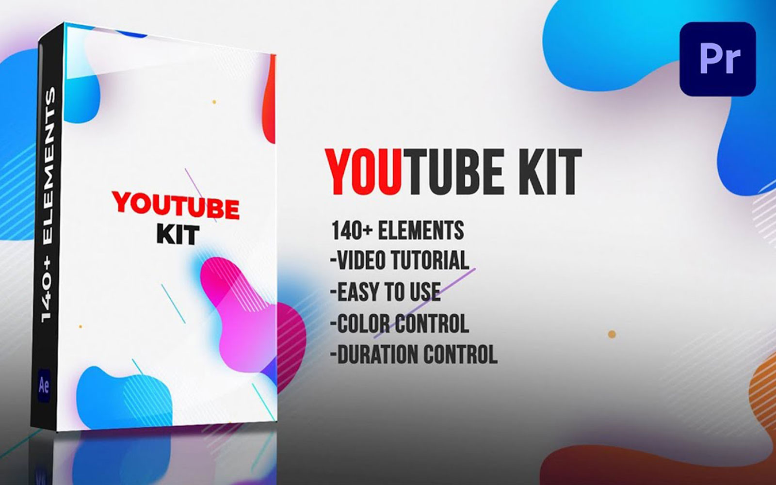 Youtube kit Motion Graphics Template