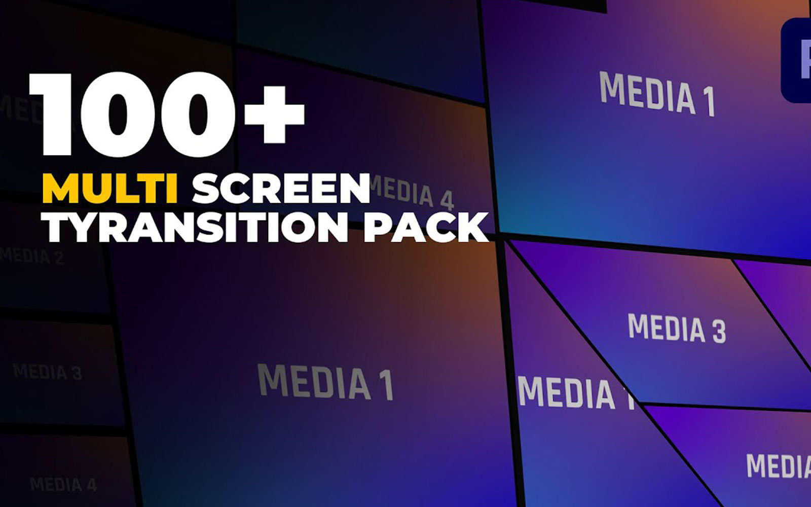 Multiscreen Transition Motion Graphics Template