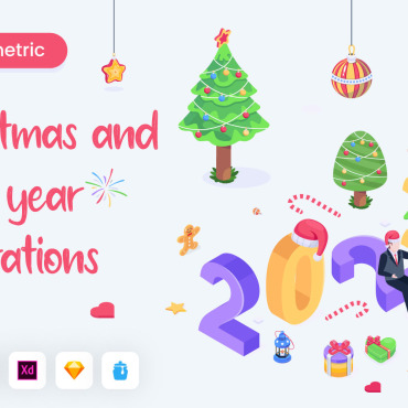 New Year Illustrations Templates 225066