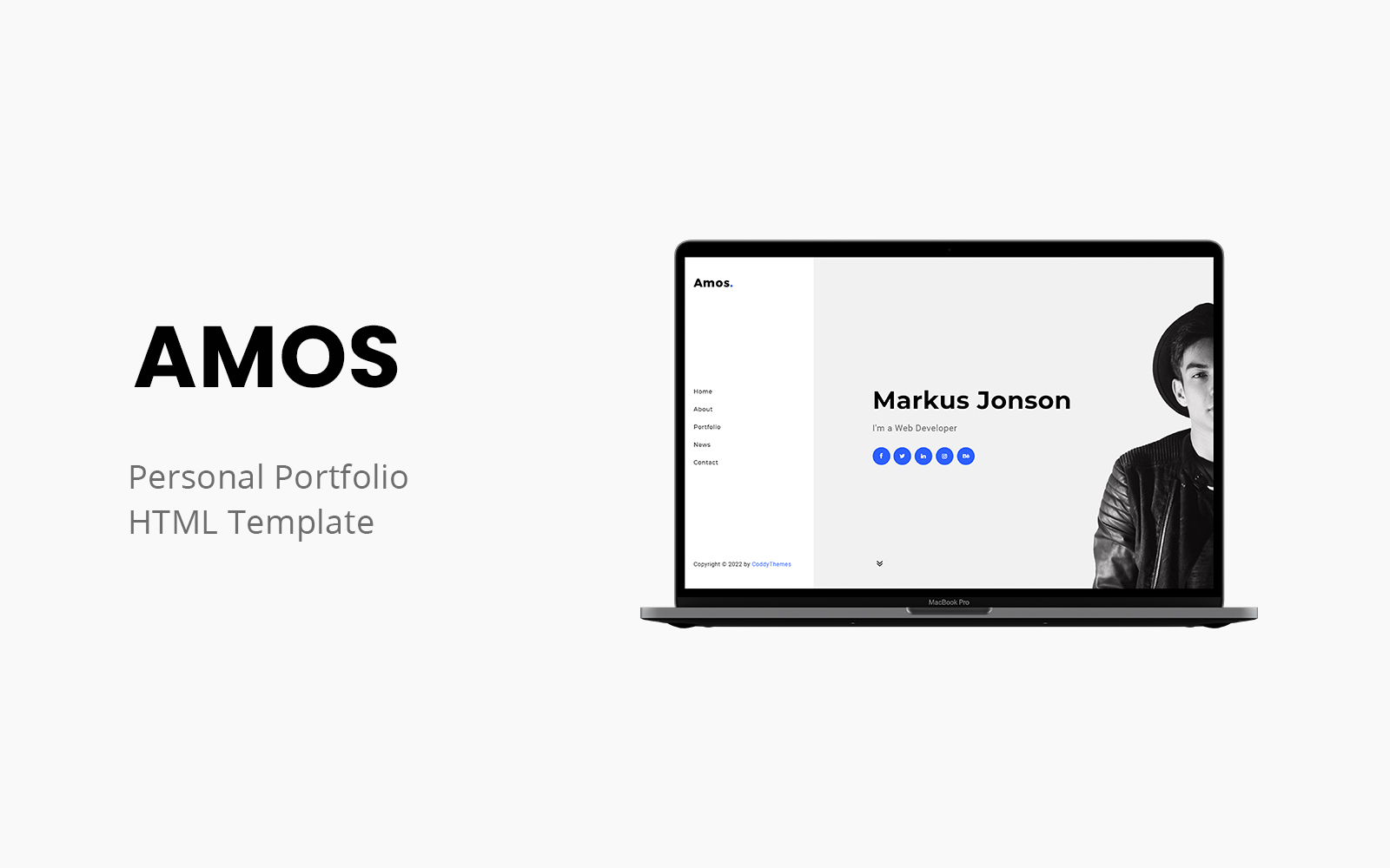 Amos - Premium Personal Portfolio Website Template