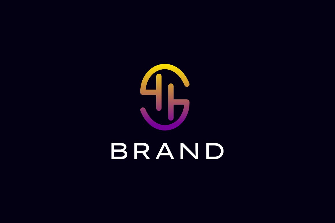 Letter Mono Line Gradient S Logo