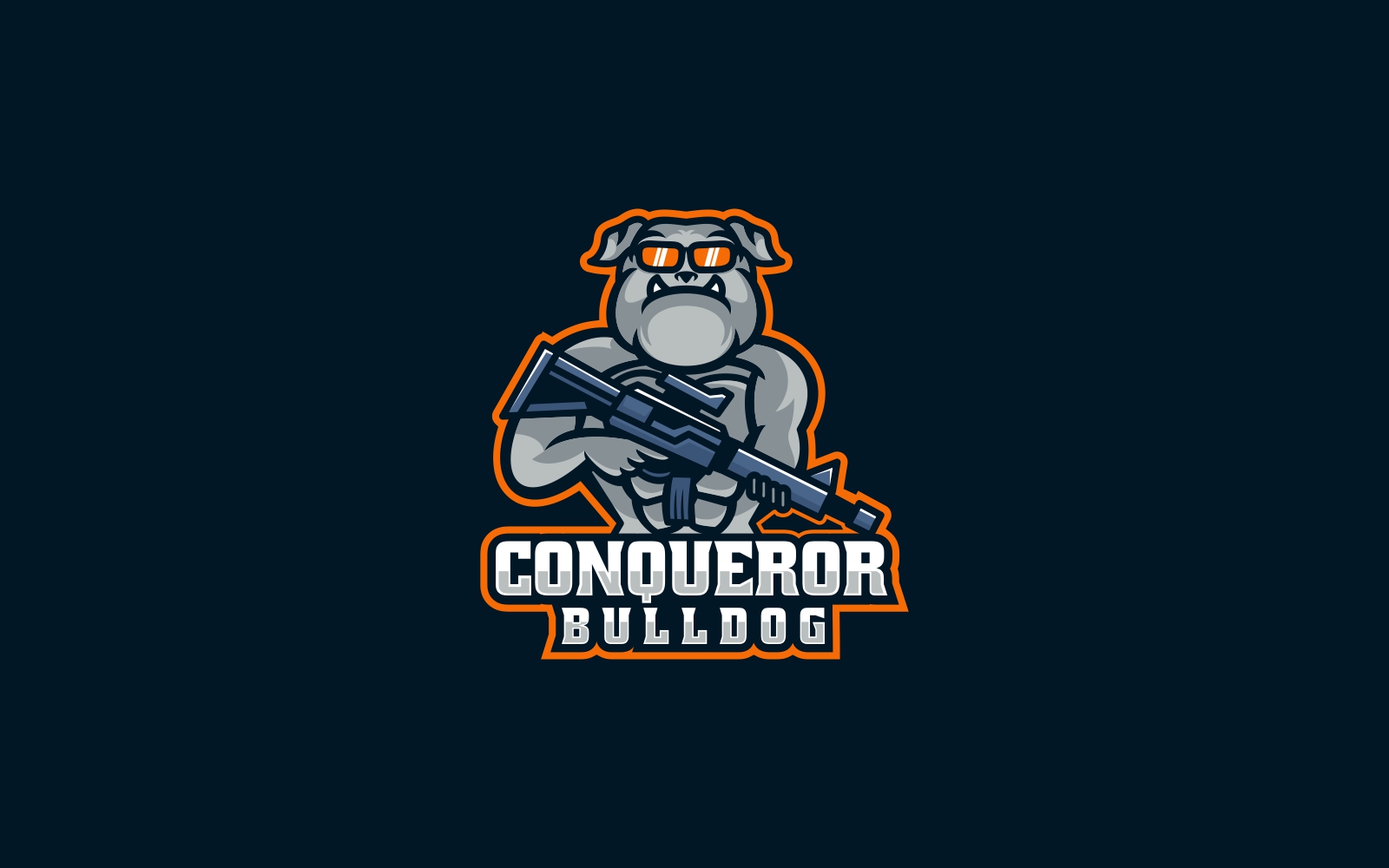 Conqueror Bulldog Sport and E-Sports Logo