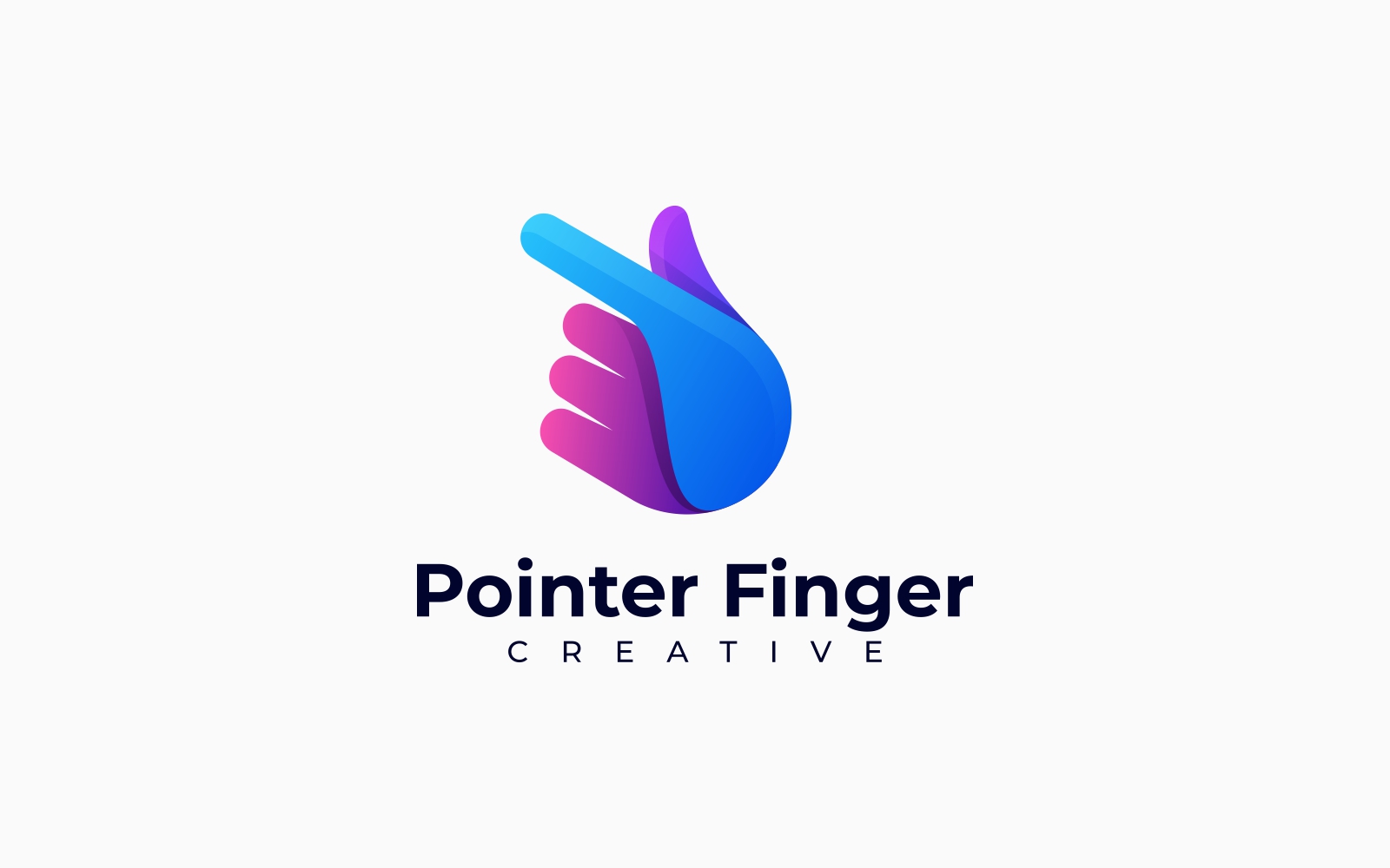 Pointer Finger Gradient Logo