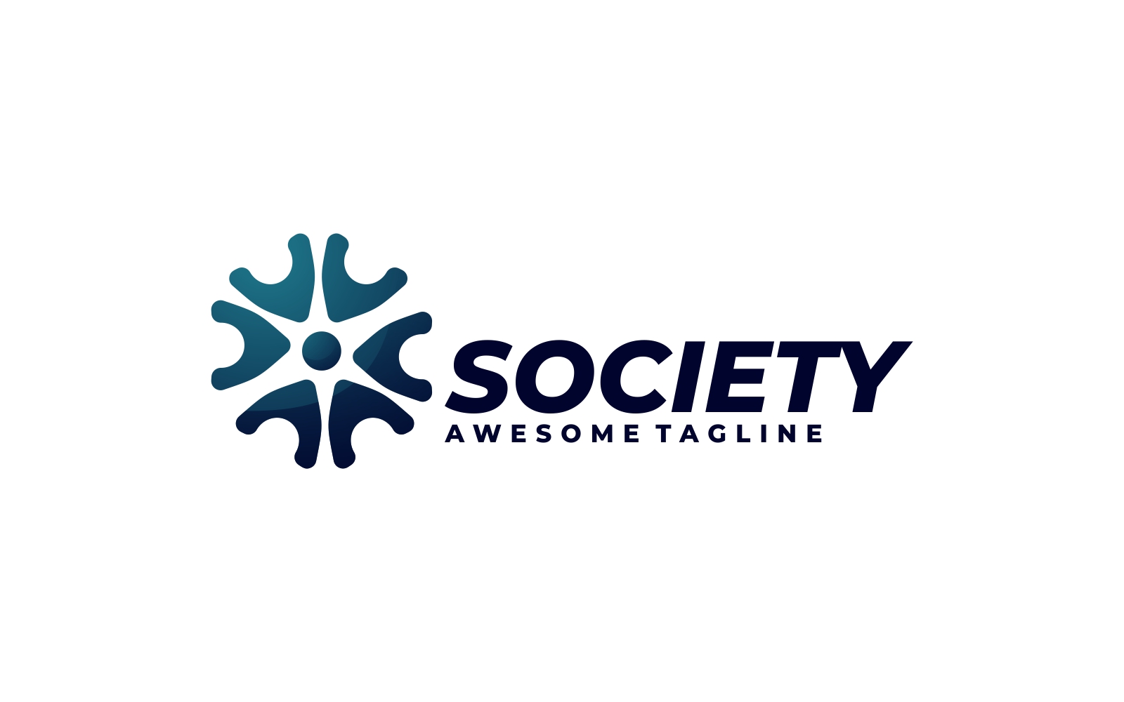 Society Gradient Logo Style