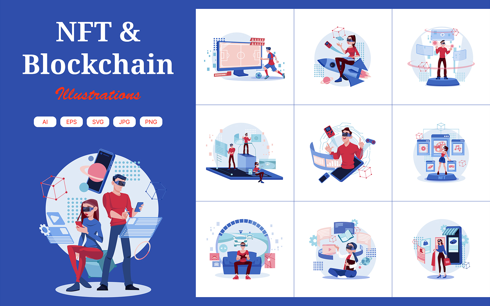 M386_NFT & Blockchain Technology Illustrations