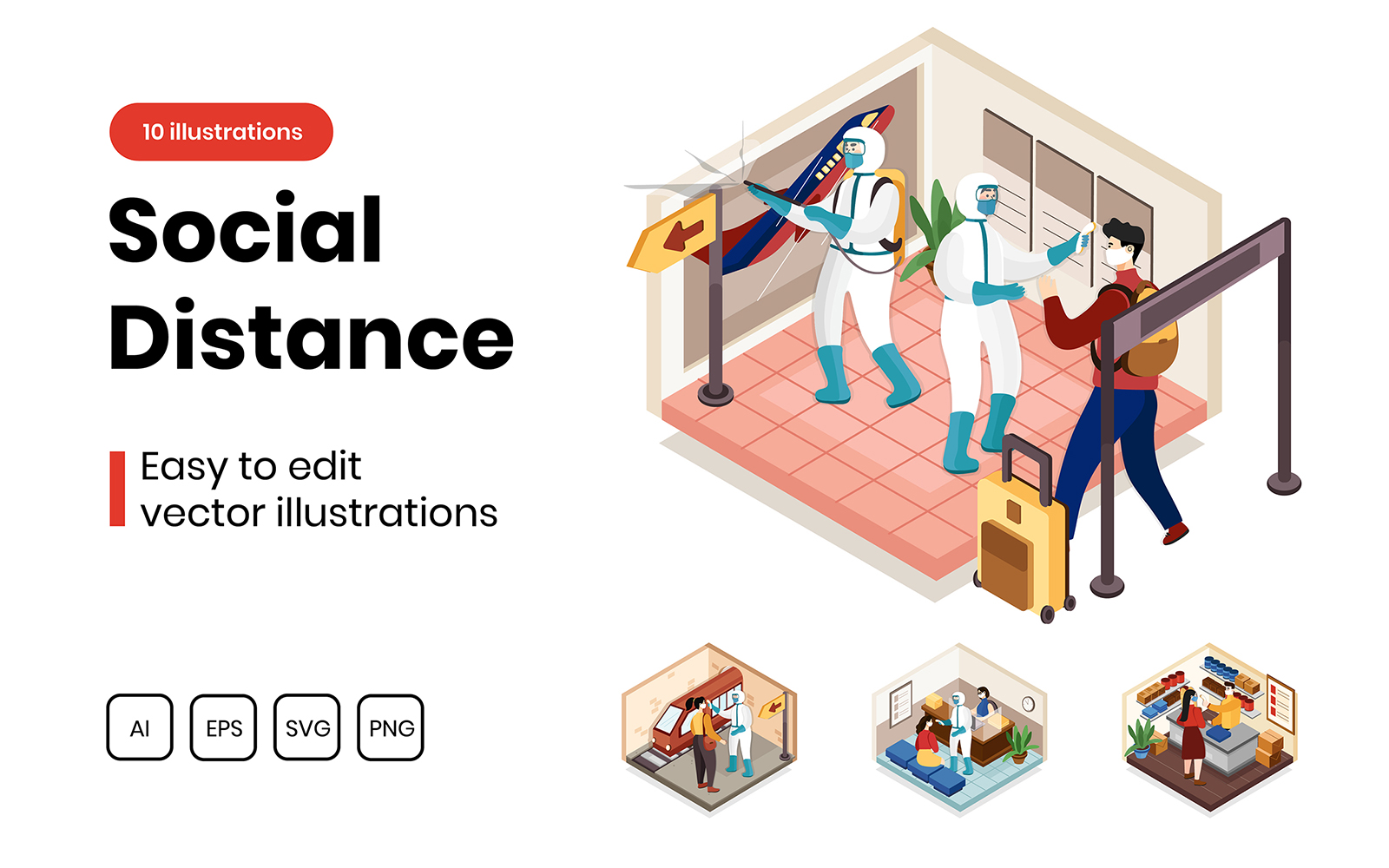 M316_Social Distance Illustrations