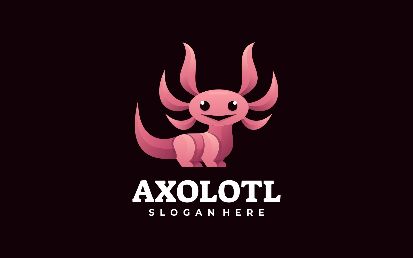 Axolotl Gradient Logo Style