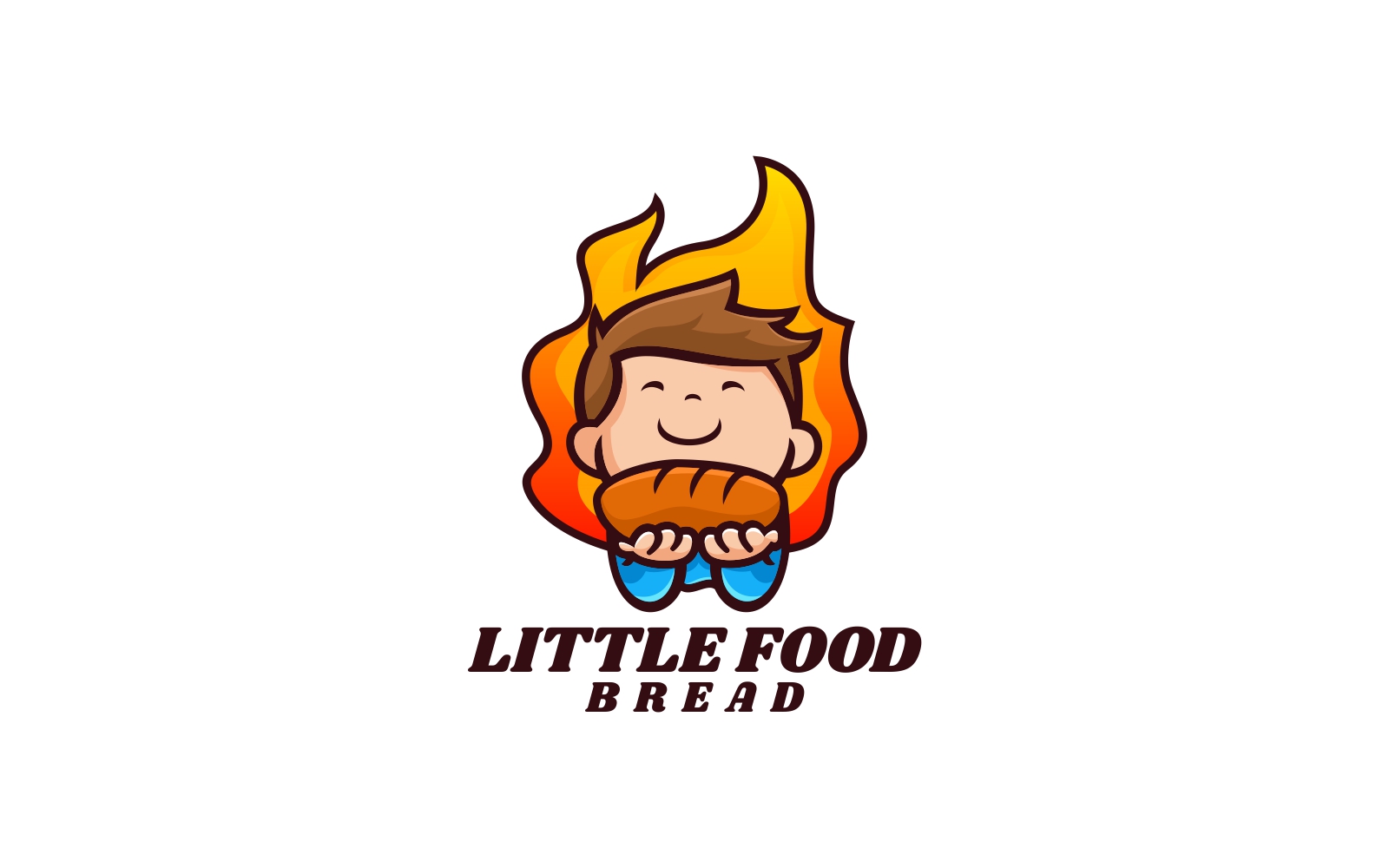 Little Food Cartoon Logo Style