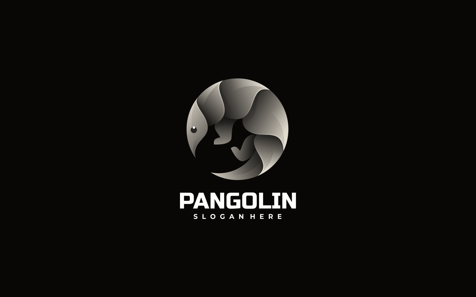 Pangolin Gradient Logo Style