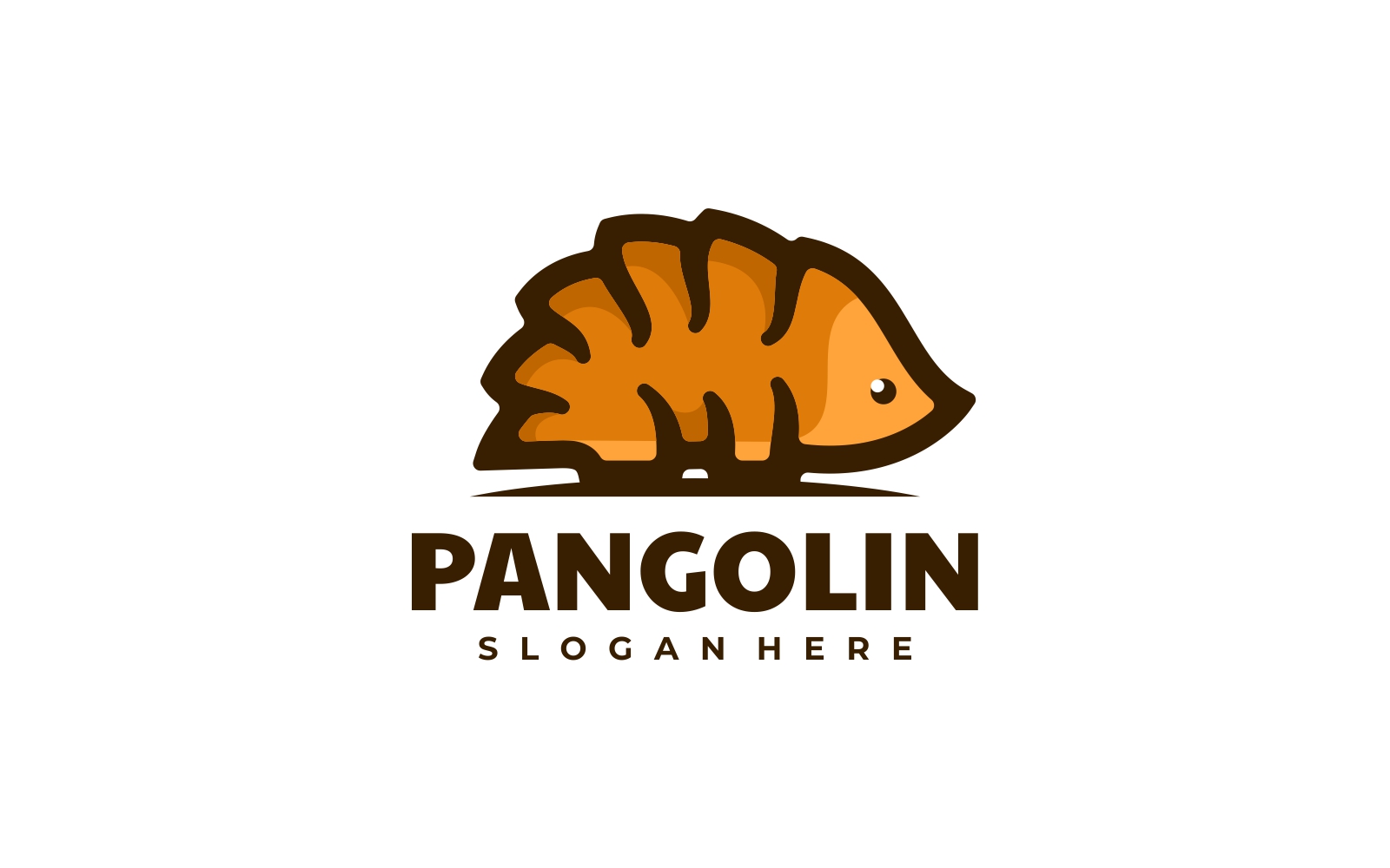 Pangolin Simple Mascot Logo