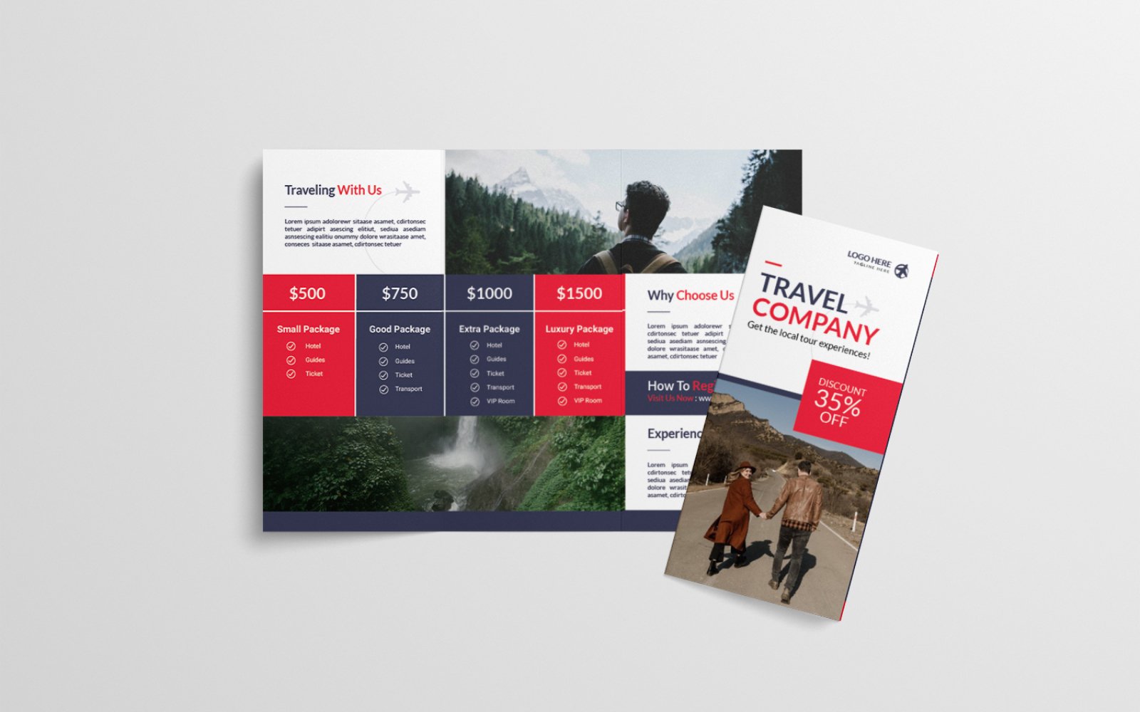 Travel Company Trifold Template