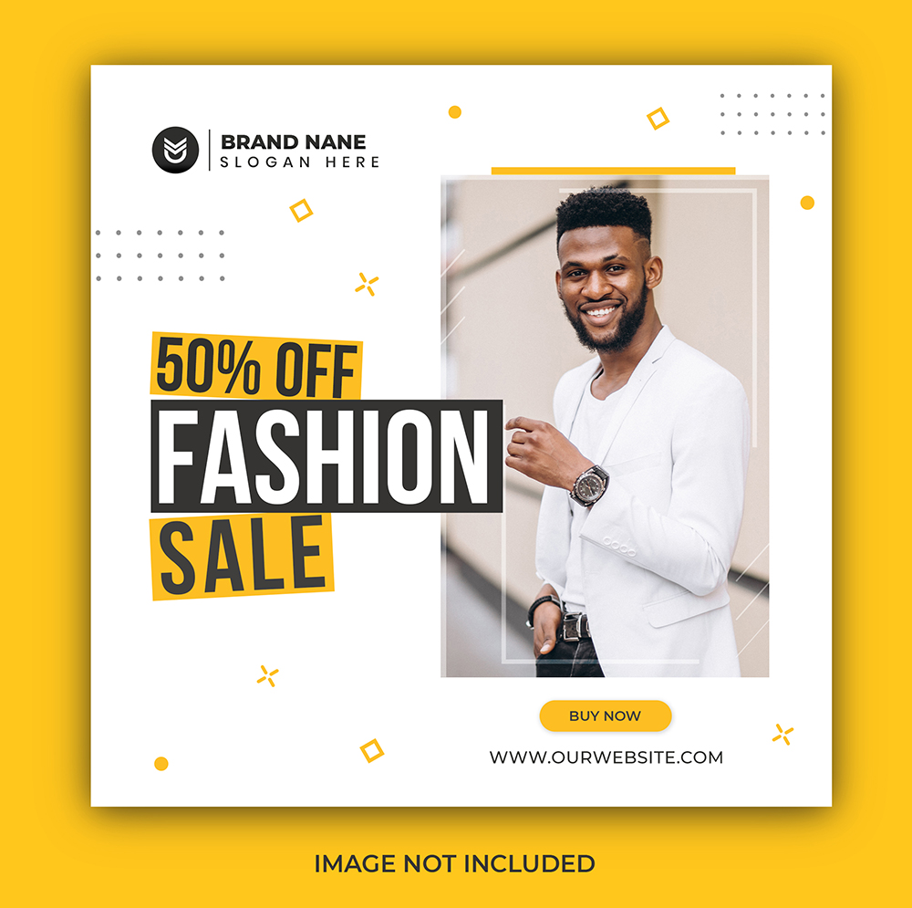 White Fashion Sale Post Design